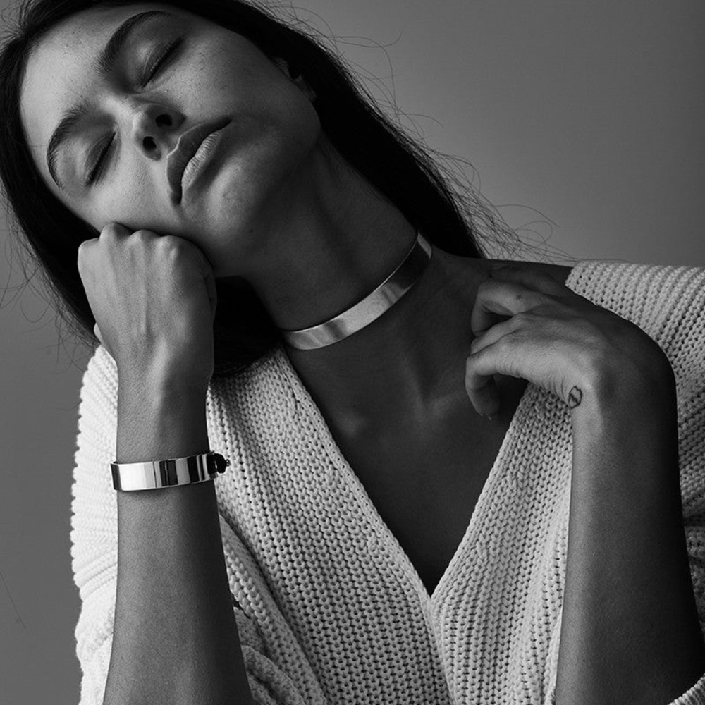 JENNY BIRD JANE CUFF IN HIGH POLISH GOLD - Picture 3 of 16